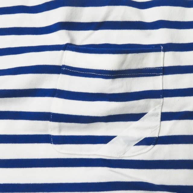 フィンガリン PHINGERIN 日本製 ボーダーボートネックカットソー PD-151-WCS-032 S ホワイト/ブルー 半袖 Tシャツ ポケット トップス |  | 05