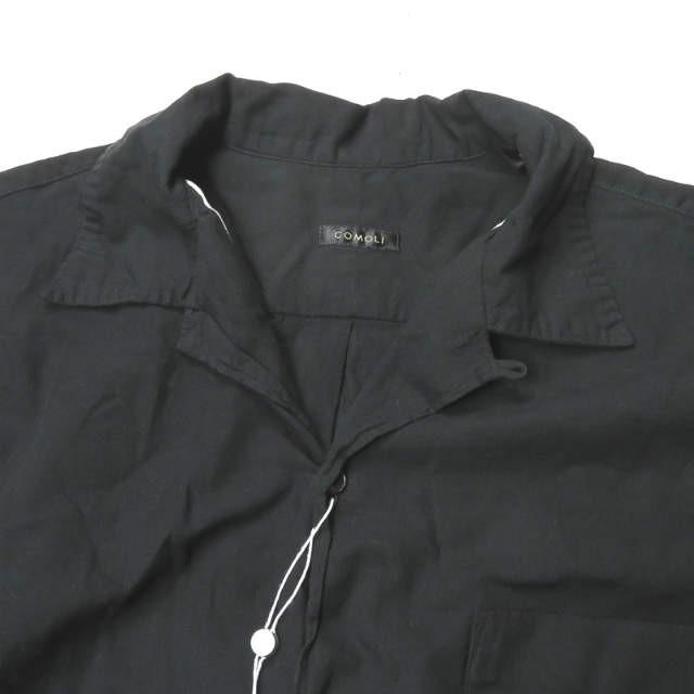 コモリ COMOLI 19SS 日本製 ベタシャンオープンカラーシャツ P01