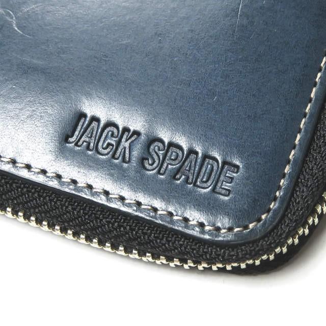 ジャックスペード JACK SPADE レザーネクタイケース ネイビー ジップ 小物入れ mc59962LOOPヤフーショッピング店