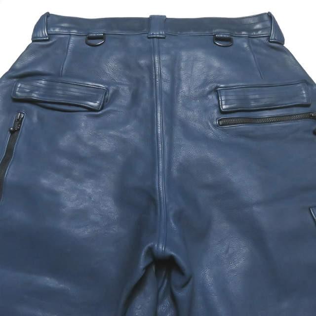 美品】寅壱 ブラックレザー ワイドレッグパンツ ニッカポッカ｜寅壱