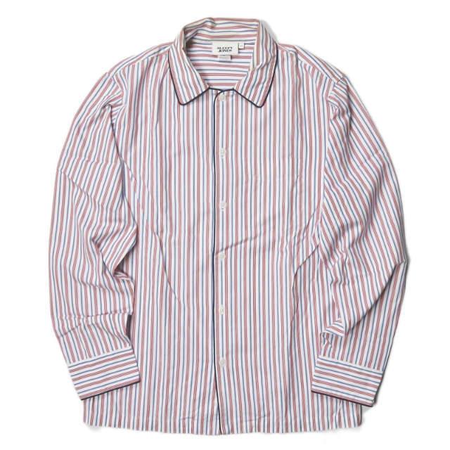 SLEEPY JONES x BEAMS スリーピージョーンズ ビームス 別注 ヘンリーパジャマストライプシャツ 11-11-2371-477 XS ホワイト ☆☆mc59994 | 