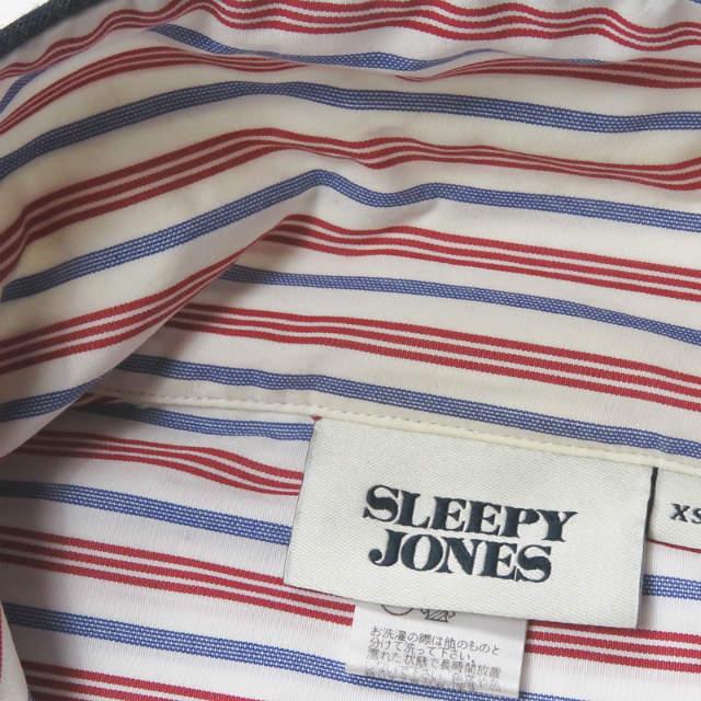 SLEEPY JONES x BEAMS スリーピージョーンズ ビームス 別注 ヘンリーパジャマストライプシャツ 11-11-2371-477 XS ホワイト ☆☆mc59994 |  | 03