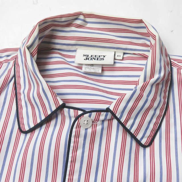 SLEEPY JONES x BEAMS スリーピージョーンズ ビームス 別注 ヘンリーパジャマストライプシャツ 11-11-2371-477 XS ホワイト ☆☆mc59994 |  | 04