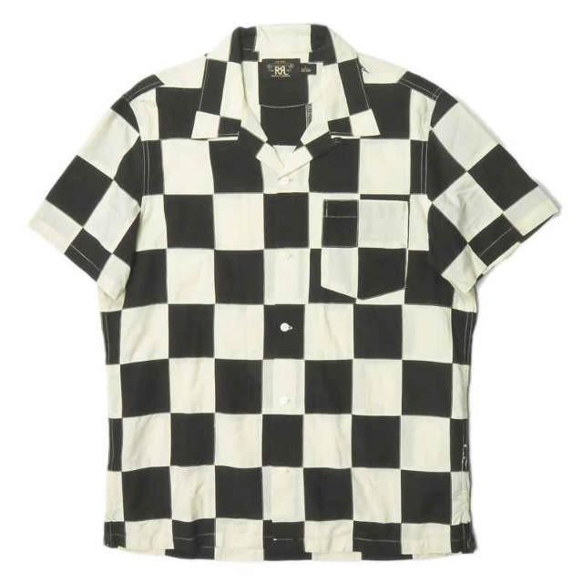 ダブルアールエル RRL S/S PATCHWORK SHIRTS チェッカーフラッグ 