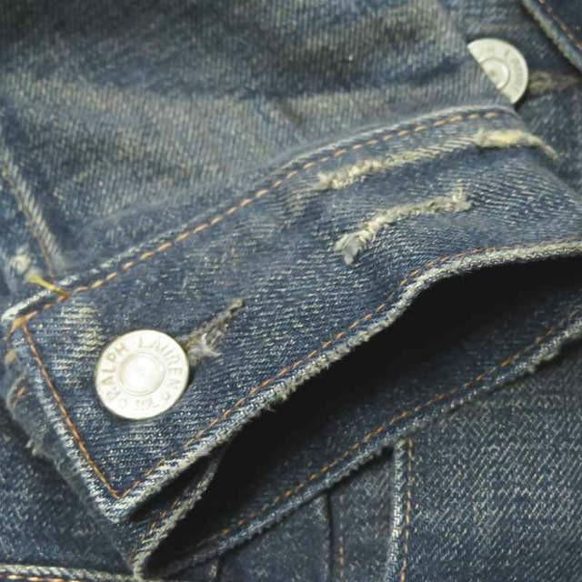 ダブルアールエル RRL アメリカ製 TYPE 2 DENIM JACKET CRAZY