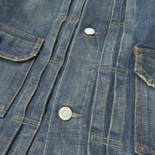 ダブルアールエル RRL アメリカ製 TYPE 2 DENIM JACKET CRAZY