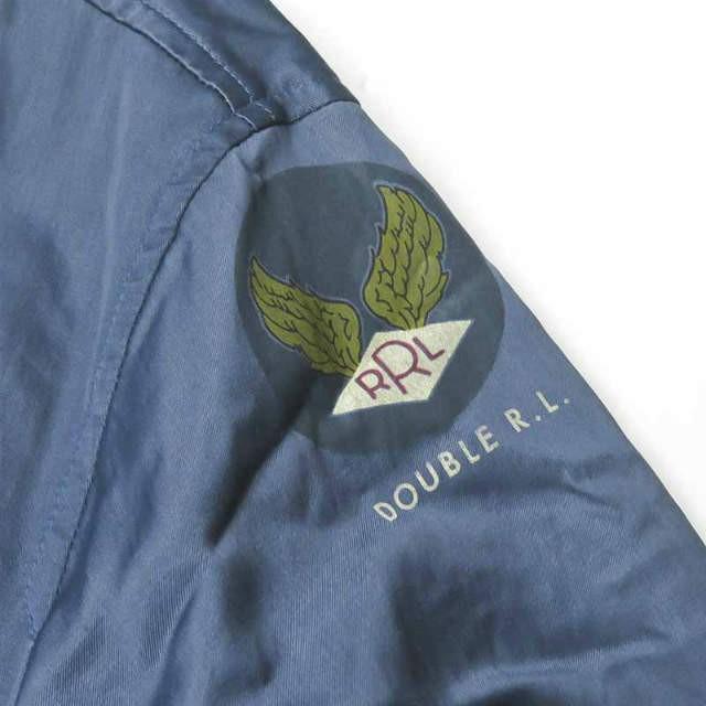 ダブルアールエル RRL REVERSIBLE SOUVENIR JACKET リバーシブルスーベニアジャケット L ネイビー スカジャン  ツアージャケット 刺繍 アウター