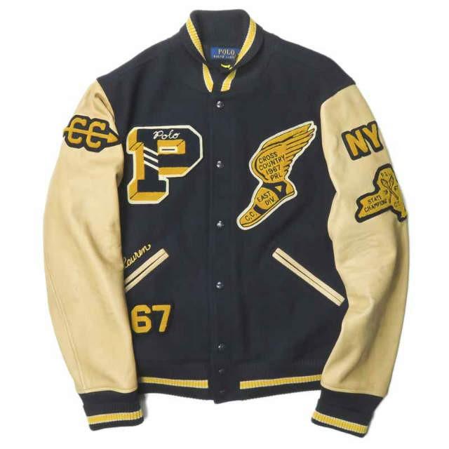 ralph lauren iconic letterman jacket