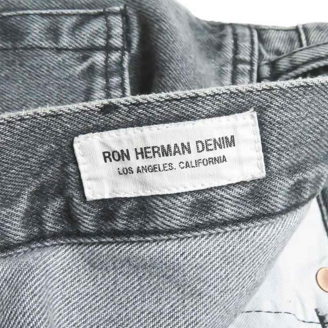 ロンハーマンデニム RON HERMAN DENIM 19SS 日本製 Slim Straight Denim Pants スリムストレートデニムパンツ 2920600193 32 グレー 5ポケット |  | 02
