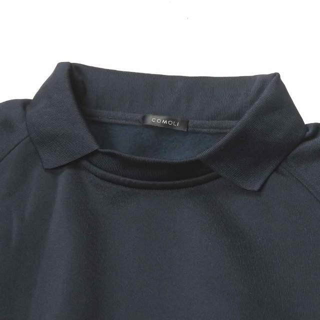 コモリ COMOLI 19AW 日本製 ナイロンコットン裏毛スウェット Q03 コモリ COMOLI 19AW 日本製 ナイロンコットン裏毛スウェット Q03