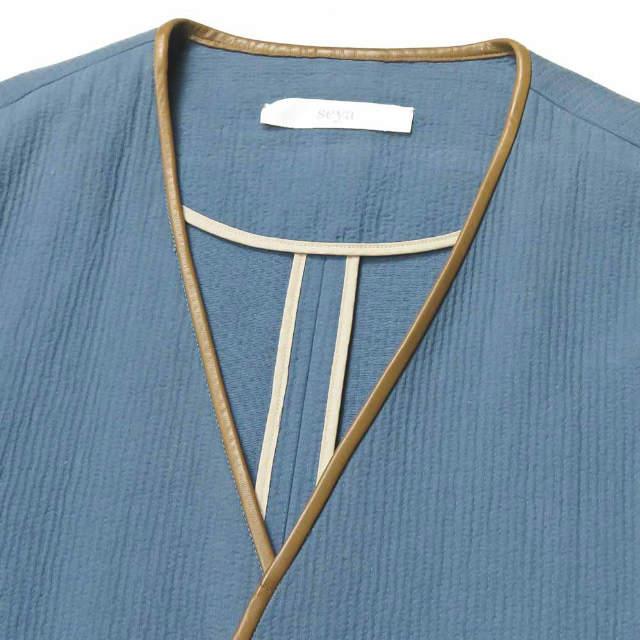 seya. セヤ 18SS 日本製 Sashiko jacket 刺し子ノーカラージャケット