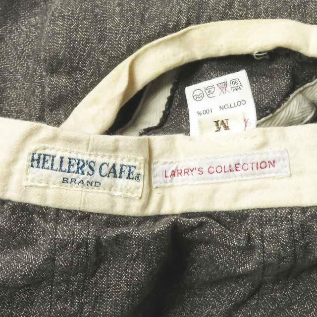 ヘラーズカフェ Heller's cafe 日本製 シャンブレーキャスケット M(内周約57cm) ダークグレー 杢 LARRY'S COLLECTION 帽子 |  | 02