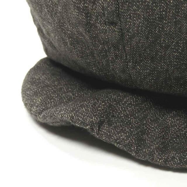ヘラーズカフェ Heller's cafe 日本製 シャンブレーキャスケット M(内周約57cm) ダークグレー 杢 LARRY'S COLLECTION 帽子 |  | 03