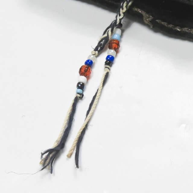 リーガフェリス Liga Feliz ハンドメイドヘアーバンド フリー オフホワイト/ブラウン/ブラック 1点物 帽子 |  | 03