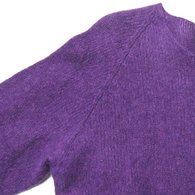 ノアイースターリー NOR' EASTERLY スコットランド製 CREW NECK SWEATER シェットランドウール クルーネックニット 40 パープル セーター トップス |  | 04