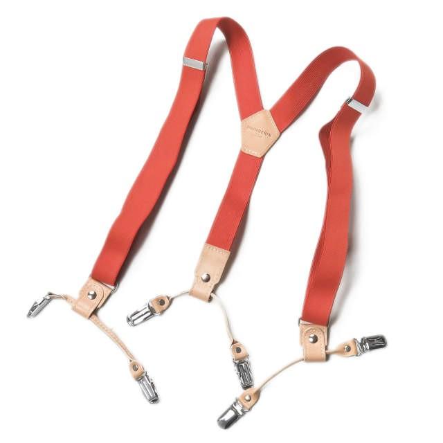 フィンガリン PHINGERIN 日本製 SUSPENDERS サスペンダー PD-172-WA-051 オレンジ ベルト | 