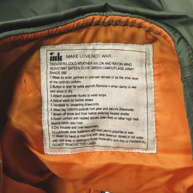 インク ink PERK4周年記念 リメイクニットスリーブジャケット フリー カーキ MA-1 フライトジャケット ドッキング アウター |  | 02