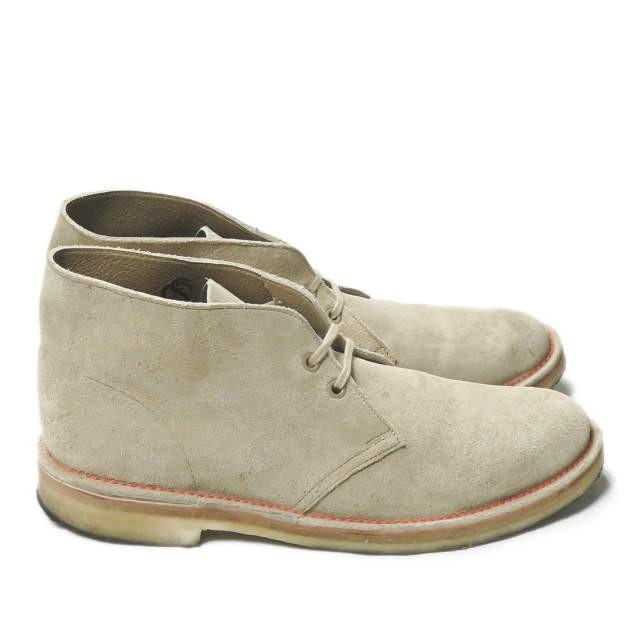 クラークス　デザートブーツ　イングランド製　イギリス製　美品　オレンジスウェード 英国製 Clarks クラークス デザートブーツ 約23cm UK