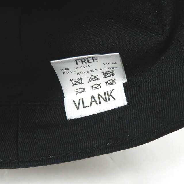 ブランク VLANK 日本製 ナイロン6パネルキャップ フリー ブラック メッシュ フラットバイザー ベースボール 帽子 |  | 02