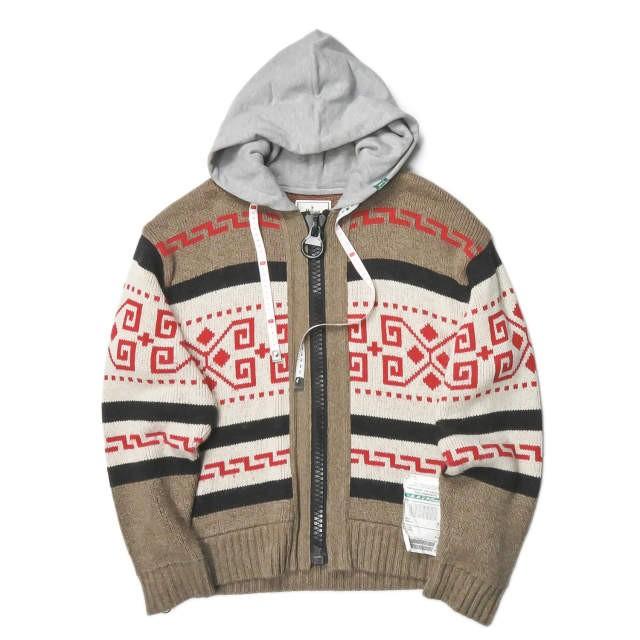 メゾンミハラヤスヒロ ジップ ニット カーディガン 46