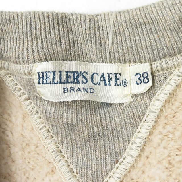 ヘラーズカフェ Heller's cafe 日本製 ポケット付き 両Vガゼットクルーネックスウェット 38 グレー トレーナー Warehouse プルオーバー トップス |  | 02