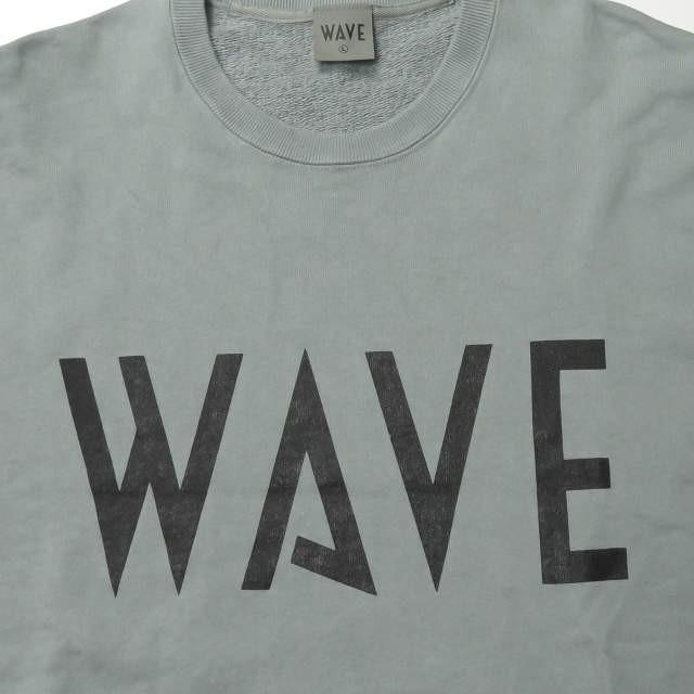 ウェイブ WAVE 19SS 日本製 LOGO SWEAT ロゴプリントクルーネック