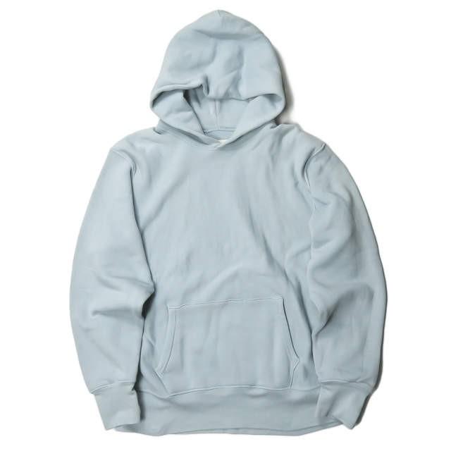 レスティエン LES TIEN アメリカ製 CROPPED HOODIE スウェットプルオーバーパーカー M DUSTY BLUE ブルー フーディー トップス | 