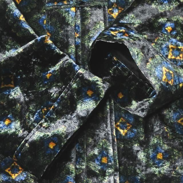 トーガビリリース TOGA VIRILIS 19AW 日本製 VELVET PRINT SHIRT