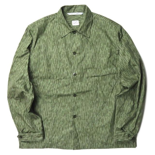 ネセサリーオアアンネセサリー Necessary or unnecessary 19SS 日本製 ITALY レインカモワークシャツ 2 カーキ 長袖 NOUN トップス | 
