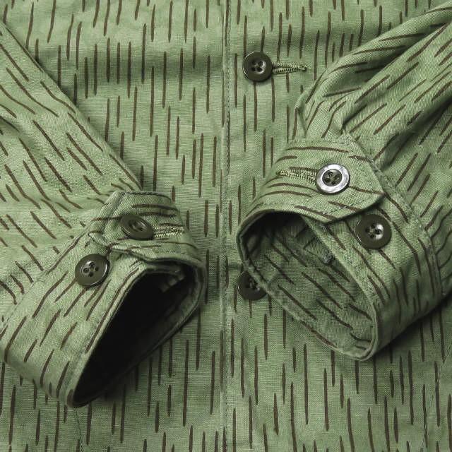 ネセサリーオアアンネセサリー Necessary or unnecessary 19SS 日本製 ITALY レインカモワークシャツ 2 カーキ 長袖 NOUN トップス |  | 05