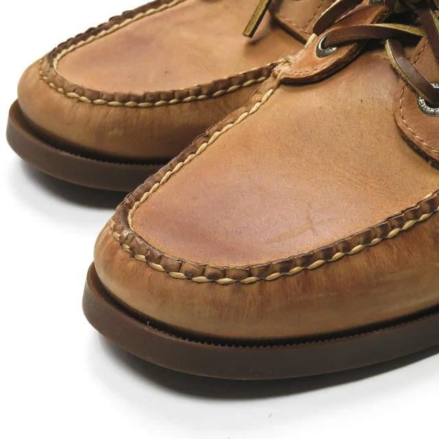✨美品 エルエルビーン カスコ ベイ ボート モック レザー デッキシューズ 茶 エルエルビーン L.L.Bean Casco Bay Boat Mocs カスコ・ベイ