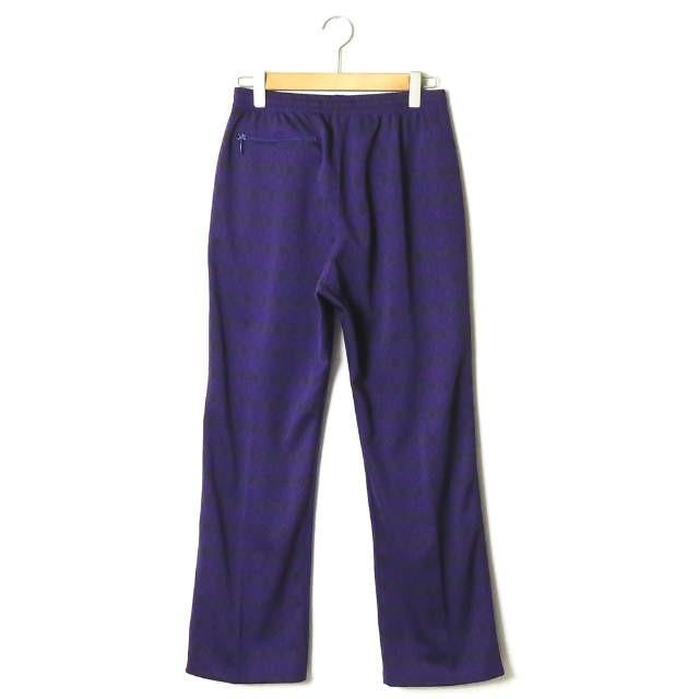 ニードルス Needles 19AW Track Pant Poly Jacquard Diamond トラックパンツ ポリエステルジャガード  ダイヤモンド柄 FK202 M パープル ジャージー