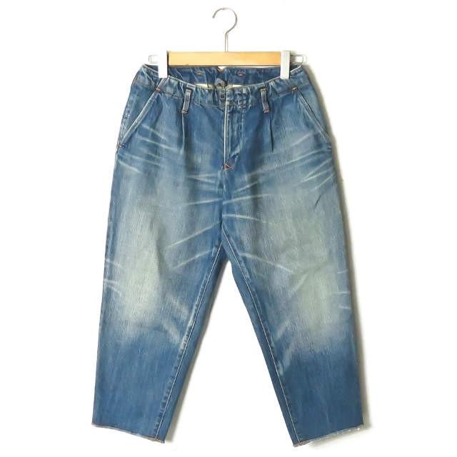 カラー kolor 日本製 12AW 1タックカットオフデニムパンツ 12WCM 