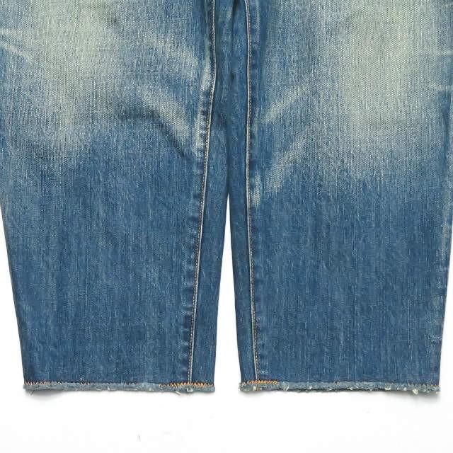 カラー kolor 日本製 12AW 1タックカットオフデニムパンツ 12WCM カラー kolor 日本製 12AW 1タックカットオフデニムパンツ 12WCM