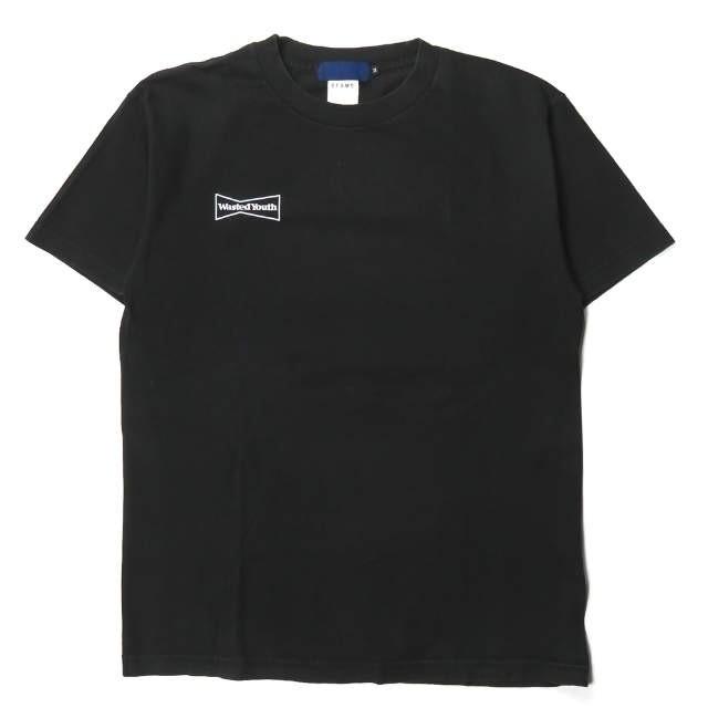 ウェイステッドユース ビームスティー Wasted Youth X Beams T 別注 ロゴプリントクルーネックtシャツ M ブラック 半袖 Verdy トップス Mc Loopヤフーショッピング店 通販 Yahoo ショッピング