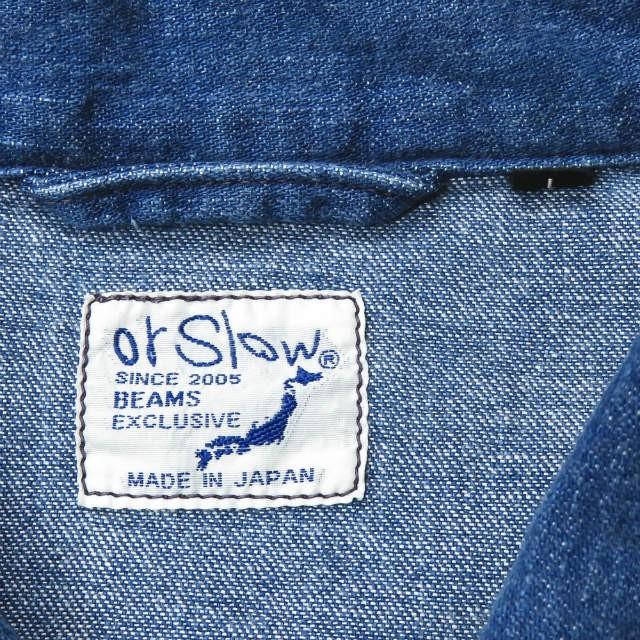 オアスロウ ビームス orslow x BEAMS 別注 日本製 デニムコーチ オアスロウ ビームス orslow x BEAMS 別注 日本製 デニムコーチ
