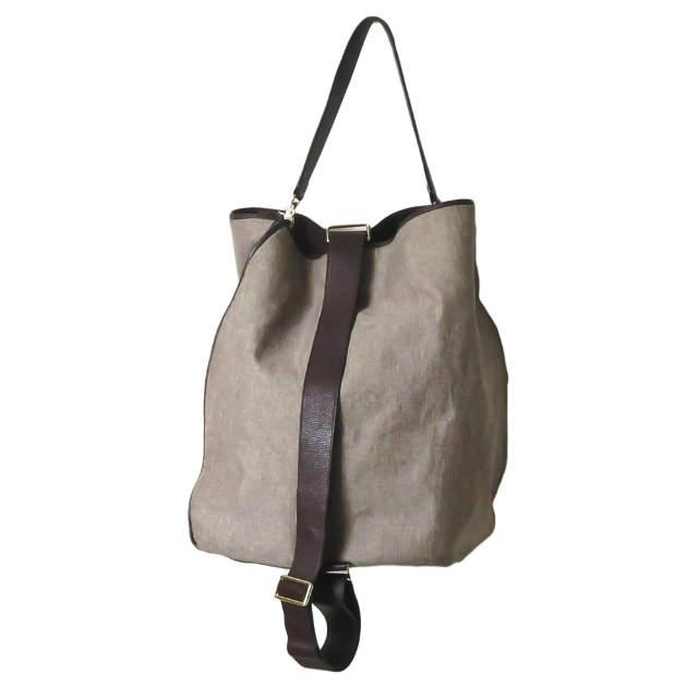 the dilettante x TACASi ザ・ディレッタント タキャシ 別注 レザー切り替え ビッグショルダーバッグ ベージュ バスケット ☆☆mc61060 |  | 01