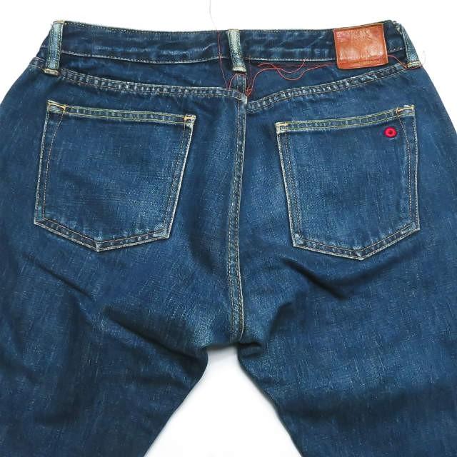 カトー KATO 日本製 セルビッチ5Pデニムパンツ 29 ネイビー ボタンフライ 赤耳 インディゴ テーパード ボトムス |  | 08