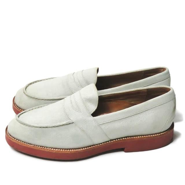 ユケテン YUKETEN 50's LOAFER スエードローファー US8D(26cm) ホワイト ブリックソール シューズ |  | 01