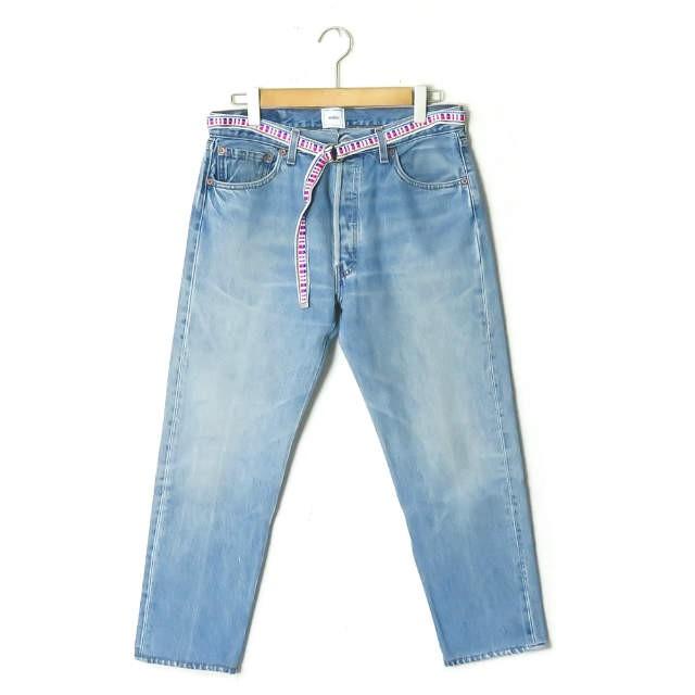 ウィッフル WIFFLE ベルト付き リメイクデニムパンツ 19-SWFFDS-001 L ブルー LEVI'S リーバイス ボトムス | 