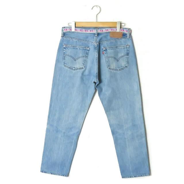 ウィッフル WIFFLE ベルト付き リメイクデニムパンツ 19-SWFFDS-001 L ブルー LEVI'S リーバイス ボトムス |  | 01