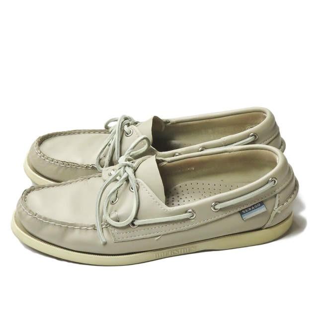 セバゴ SEBAGO DOCKSIDES ドッグサイド レザーデッキシューズ US8(26cm) グレー モカシン シューズ |  | 01