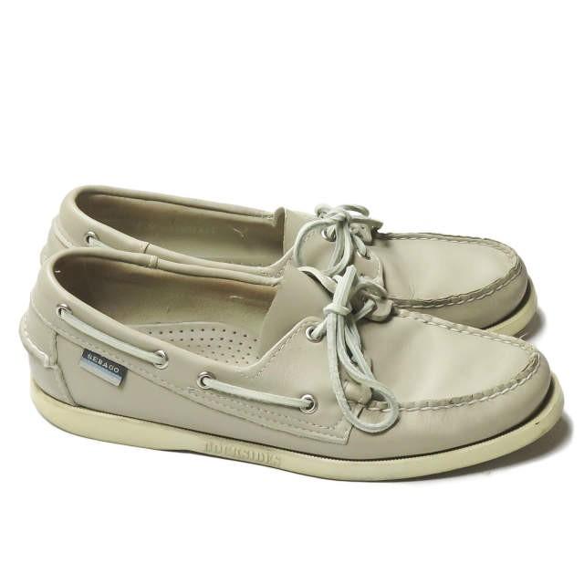 セバゴ SEBAGO DOCKSIDES ドッグサイド レザーデッキシューズ US8(26cm) グレー モカシン シューズ |  | 02