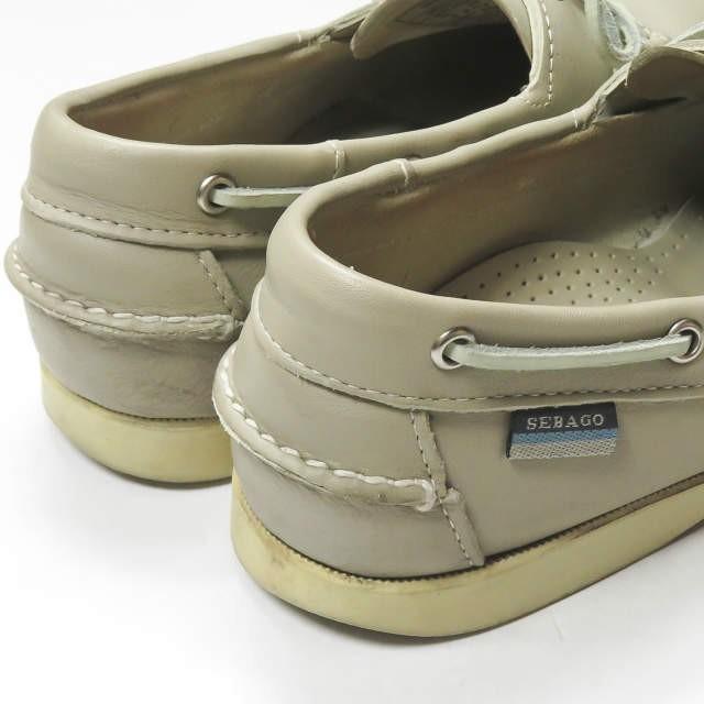 セバゴ SEBAGO DOCKSIDES ドッグサイド レザーデッキシューズ US8(26cm) グレー モカシン シューズ |  | 09