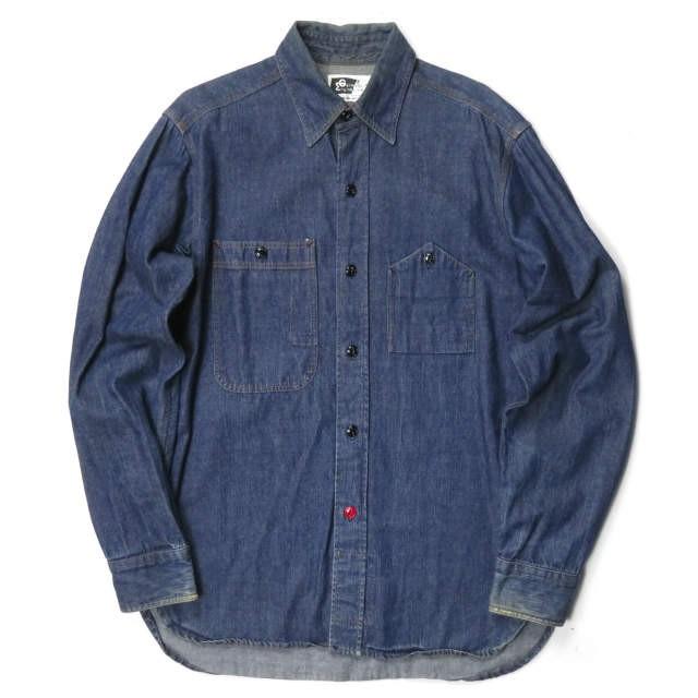 エンジニアードガーメンツ Engineered Garments アメリカ製 Work Shirt Denim デニムワークシャツ S ネイビー 長袖 ペインター ポケット トップス Mc Loopヤフーショッピング店 通販 Yahoo ショッピング