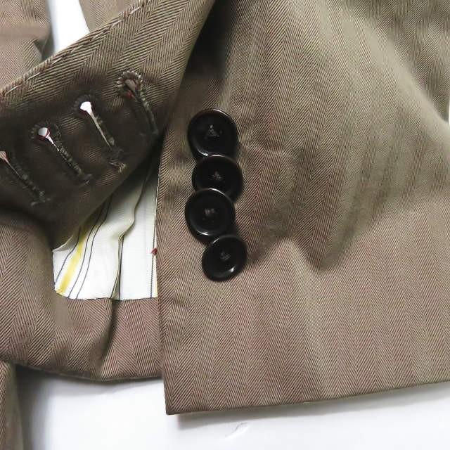ビームスエフ BEAMS F 日本製 3 BUTTONS COTTON SOLARO SUIT 3ボタンコットンソラーロスーツ 21-17-0843-110 44 ヘリンボーン ジャケット スラックス |  | 10