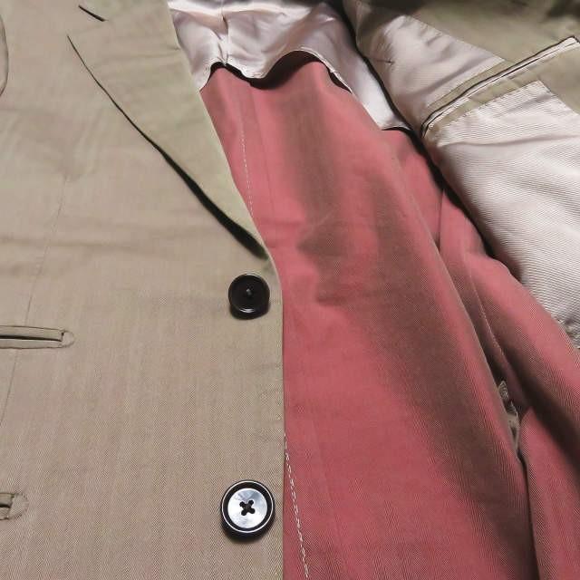 ビームスエフ BEAMS F 日本製 3 BUTTONS COTTON SOLARO SUIT 3ボタンコットンソラーロスーツ 21-17-0843-110 44 ヘリンボーン ジャケット スラックス |  | 11