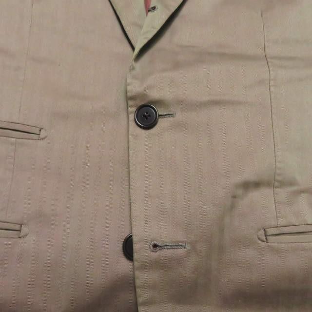 ビームスエフ BEAMS F 日本製 3 BUTTONS COTTON SOLARO SUIT 3ボタンコットンソラーロスーツ 21-17-0843-110 44 ヘリンボーン ジャケット スラックス |  | 07