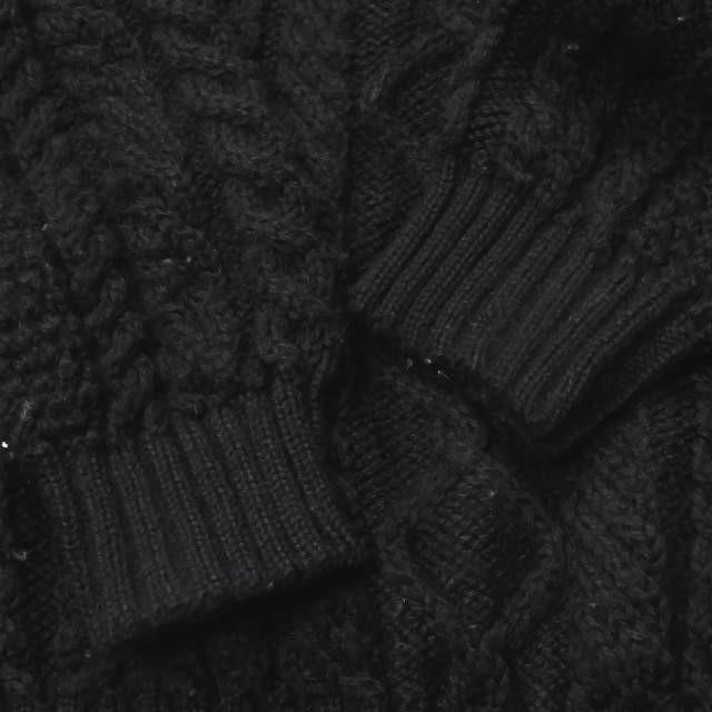 ガンジーウーレンズ GUERNSEY WOOLLENS 18AW イギリス製 Big Aran Crew ビッグアランクルーネックニット 44 ブラック セーター ケーブル フィッシャーマン |  | 07