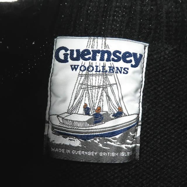 ガンジーウーレンズ GUERNSEY WOOLLENS イギリス製 ガンジーセーター 17AW03 36 ブラック セーター 長袖 ウール ハイネック トップス |  | 02